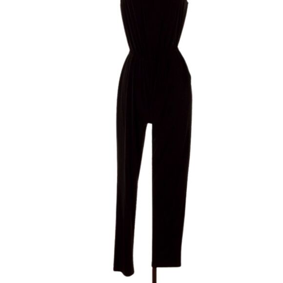 1.STATE Women's Strapless Wide Leg Jumpsuit Swimsuit Coverup Black S, - Picture 9 of 16